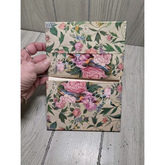 Vtg 1990 Avon Thinking Of You Bird Flowers Post Cards And Envelopes Beautiful - Picture 4 of 8